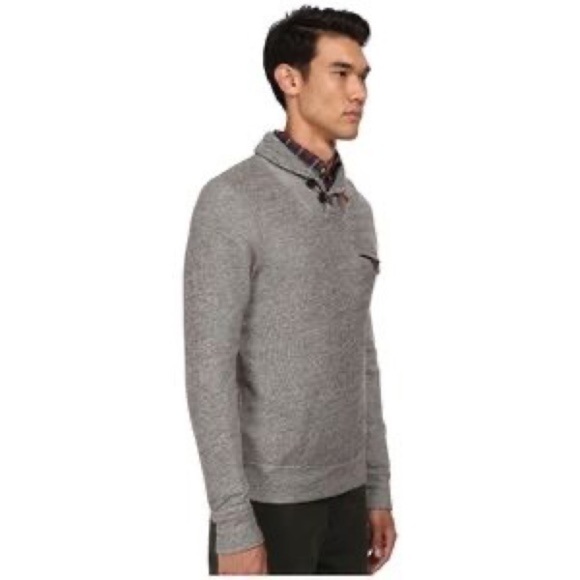 Billy Reid Shawl Collar Pullover Sweater Grey Size XXL - Picture 7 of 10